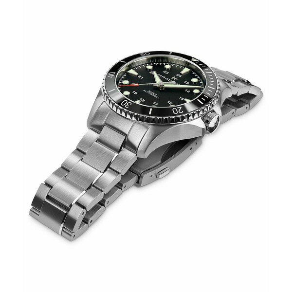 ハミルトン カーキ 腕時計（レディース） ハミルトン レディース 腕時計 アクセサリー Men's Swiss Automatic Khaki Navy Scuba Stainless Steel Bracelet Watch 43mm Stainless Steel