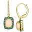  ǥ ԥ ꡼ Neopolitan Opal (1-1/2 ct. t.w.), Costa Smeralda Emeralds (3/8 ct. t.w.) & Nude Diamonds (1/8 ct. t.w.) Leverback Drop Earrings in 14k Gold 14K Honey Gold Earrings