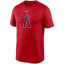 ナイキ レディース Tシャツ トップス Men's Los Angeles Angels Large Logo Legend Performance T-Shirt Red