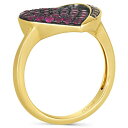 ルヴァン レディース リング アクセサリー Godiva x Passion Ruby (3/4 ct. t.w.) Chocolate Diamond (1/10 ct. t.w.) Heart Ring in 14k Gold No Color