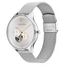 カルバンクライン レディース 腕時計 アクセサリー Men's Automatic Timeless Stainless Steel Mesh Bracelet Watch 38mm Silver