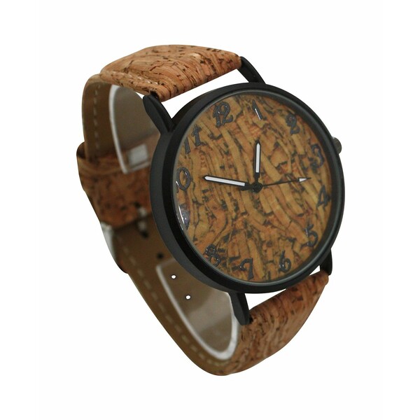 ӥץå ǥ ӻ ꡼ Cork Style Women Leather Watch Brown