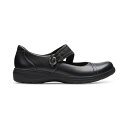 クラークス レディース スニーカー シューズ Women 039 s Carleigh Jane Top-Stitched Strap Shoes Black Leat