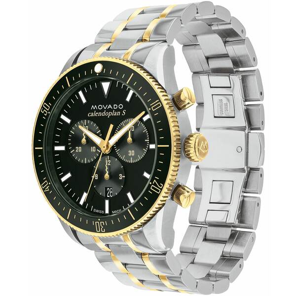 モバド モバド レディース 腕時計 アクセサリー Men's Calendoplan S Swiss Quartz Chronograph Two Tone Stainless Steel Watch 42mm Two-Tone