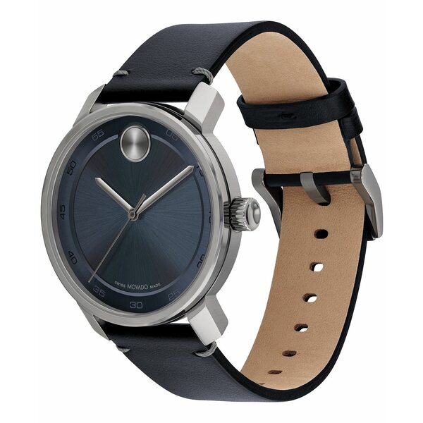 モバド モバド レディース 腕時計 アクセサリー Men's Bold Access Swiss Quartz Blue Leather Watch 41mm Blue