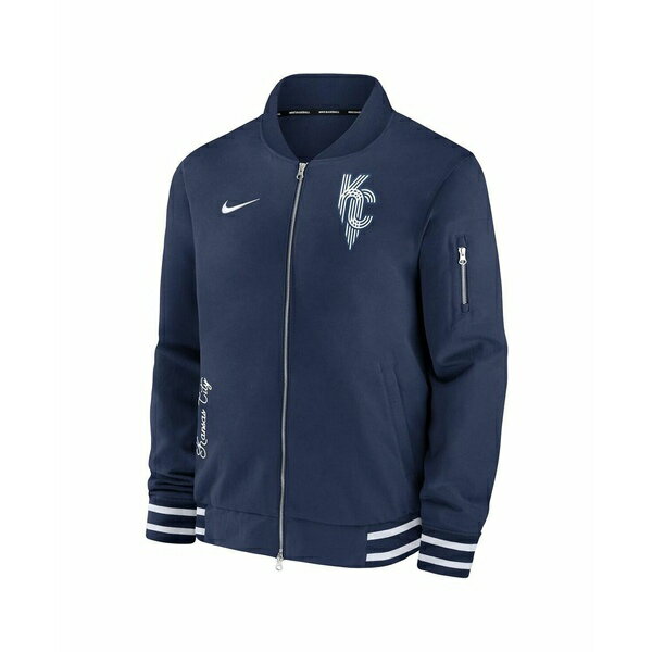 ナイキ ブルゾン レディース ナイキ レディース ジャケット＆ブルゾン アウター Men's Navy Kansas City Royals Authentic Collection Game Time Bomber Full-Zip Jacket Navy