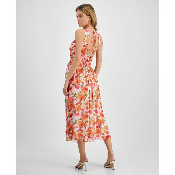 ルーシーパリ レディース ワンピース トップス Women's Lovisa Floral-Print Fit & Flare Dress Orange Floral Orgfl