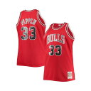 ミッチェル ネス レディース Tシャツ トップス Men 039 s Scottie Pippen Red Chicago Bulls Big and Tall 1997-98 NBA 75th Anniversary Diamond Swingman Jersey Red