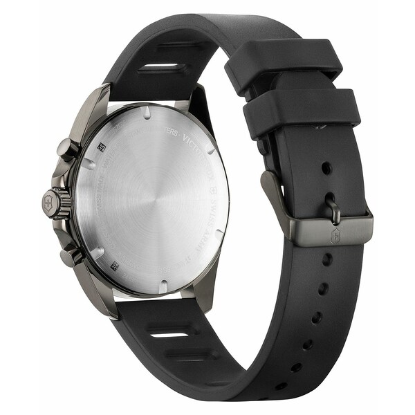 ビクトリノックス ビクトリノックス レディース 腕時計 アクセサリー Men's Chronograph Fieldforce Sport Black Rubber Strap Watch 42mm Black