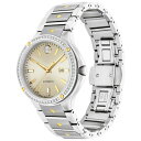 モバド モバド レディース 腕時計 アクセサリー Women's Se Automatic Swiss Automatic Silver-Tone Stainless Steel Yellow PVD Bracelet Watch 33mm Two Tone