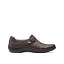 クラークス レディース スニーカー シューズ Women 039 s Collection Cora Poppy Shoes Dark Brown Tumbled Leather