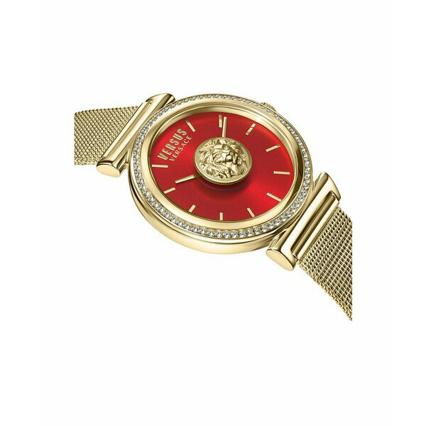 ヴェルサス ヴェルサーチ レディース 腕時計 アクセサリー Versus by Versace Women 039 s Brick Lane Gold-tone Stainless Steel Bracelet Watch 34mm Gold