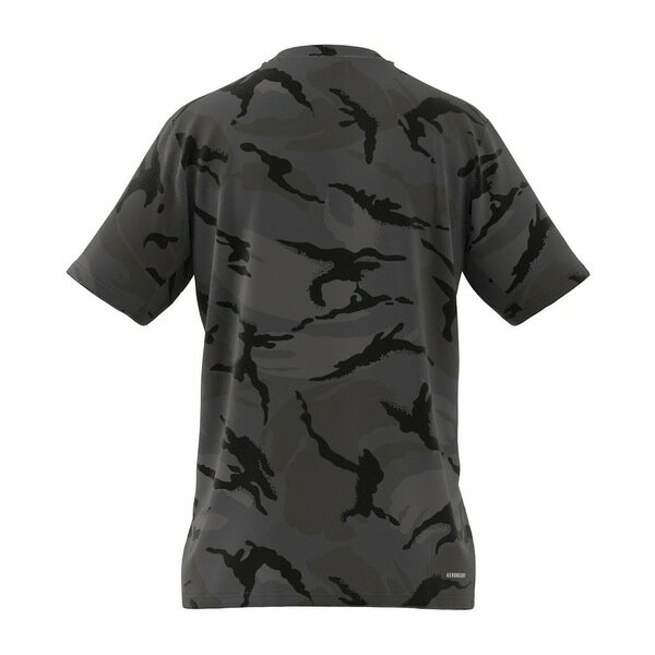 アディダス メンズ Tシャツ トップス Men 039 s Short Sleeve Crewneck Camo Print T-Shirt Black / Grey Combo