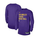 ナイキ レディース Tシャツ トップス Men's and Women's Purple Los Angeles Lakers 2023/24 Legend On-Court Practice Long Sleeve T-shirt Purple