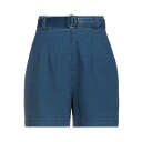 【送料無料】 ゲス レディース デニムパンツ ボトムス Denim shorts Blue