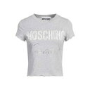 【送料無料】 モスキーノ レディース Tシャツ トップス T-shirts Grey(4)