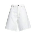【送料無料】 ラグアンドボーン レディース デニムパンツ ボトムス Denim shorts White