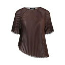 【送料無料】 ファビアナ フィリッピ レディース Tシャツ トップス Tops Brown