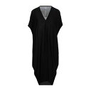 【送料無料】 リックオウエンス レディース ワンピース トップス Midi dresses Black(4)