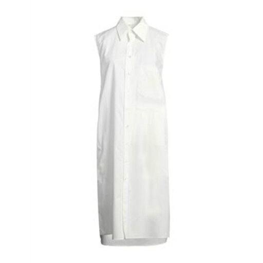 【送料無料】 マルタンマルジェラ レディース ワンピース トップス Midi dresses White 【送料無料】 マルタンマルジェラ レディース ワンピース トップス Midi dresses White