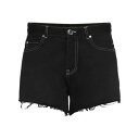 【送料無料】 ピンコ レディース デニムパンツ ボトムス Denim shorts Black