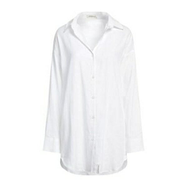 【送料無料】 ヒノミネイト レディース シャツ トップス Shirts White