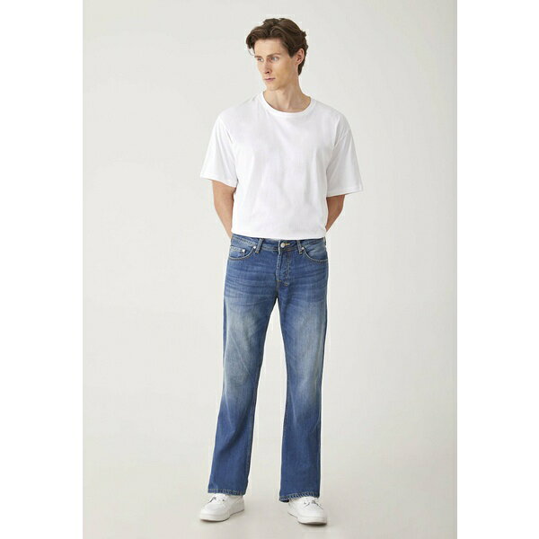 エル ティ ビー メンズ デニムパンツ ボトムス TINMAN - Bootcut jeans - blue denim