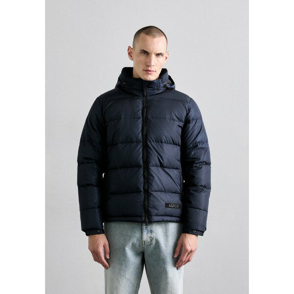 アスペジ メンズ ジャケット&ブルゾン アウター GIUB POCOELASTICO - Down jacket - navy/navy