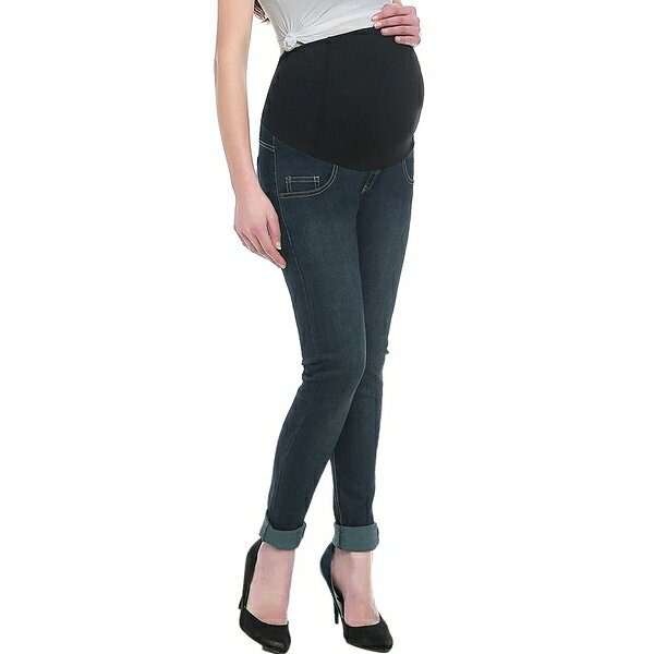 キミ アンド カイ レディース デニムパンツ ボトムス Maternity Rae Stretch Skinny Leg Denim Jeans Rich indigo