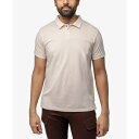 エックスレイ メンズ ポロシャツ トップス X-Ray Men's Short Sleeve Pieced Pique Tipped Polo Sand