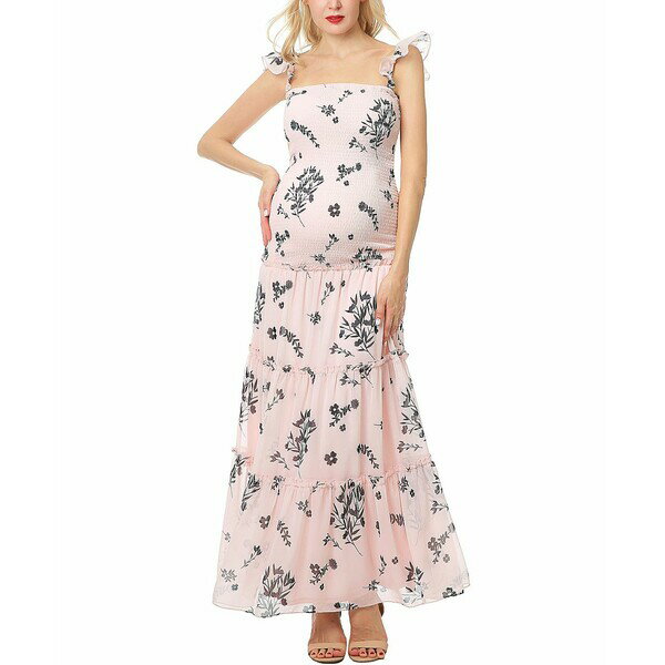 キミ アンド カイ レディース ワンピース トップス Maternity Charity Smocked Maxi Dress Multicolored