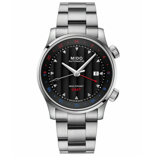ミド レディース 腕時計 アクセサリー Men's Swiss Automatic Multifort Stainless Steel Bracelet Watch 42mm Stainless Steel