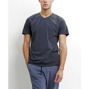 コイン1804 メンズ Tシャツ トップス TMV002CJ Mens Cotton Jersey Short-Sleeve V-Neck T-Shirt Granite(4)
