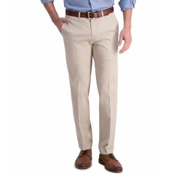 ハガール メンズ カジュアルパンツ ボトムス Men眇?s Iron Free Premium Khaki Straight-Fit Flat-Front Pant Sand
