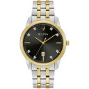 ブロバ レディース 腕時計 アクセサリー Men's Sutton Diamond-Accent Two-Tone Stainless Steel Bracel...