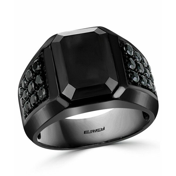ե 쥯 ǥ  ꡼ EFFY® Men's Onyx & Black Spinel Ring ...