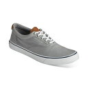 スペリー メンズ ドレスシューズ シューズ Men's Striper II CVO Core Canvas Sneakers Gray