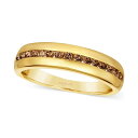 ルヴァン レディース リング アクセサリー Chocolatier® Men's Chocolate Diamond Band (1/2 ct. t.w...