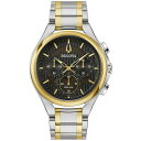 ブロバ レディース 腕時計 アクセサリー Men's Chronograph Curv Two-Tone Stainless Steel Bracelet Wa...