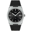 ティソット レディース 腕時計 アクセサリー Men's Swiss PRX Black Rubber Strap Watch 40mm No Color(2)
