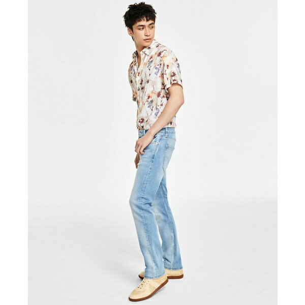 ゲス メンズ デニムパンツ ボトムス Men's Slim Straight Fit Jeans Fletcher