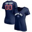 եʥƥ ǥ T ȥåץ Chicago White Sox Fanatics Branded Women's Cooperstown Winning Streak Personalized Name &Number VNeck TShirt Navy