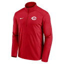 iCL Y WPbgu] AE^[ Cincinnati Reds Nike Agility Pacer Lightweight Performance HalfZip Top Red