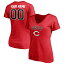 եʥƥ ǥ T ȥåץ Cincinnati Reds Fanatics Branded Women's Personalized Winning Streak Name &Number VNeck TShirt Red