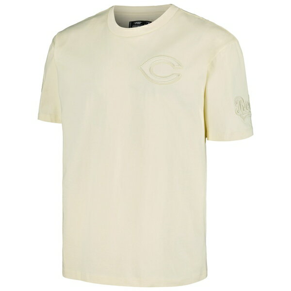 プロスタンダード メンズ Tシャツ トップス Cincinnati Reds Pro Standard Neutral CJ Dropped Shoulders TShirt Cream