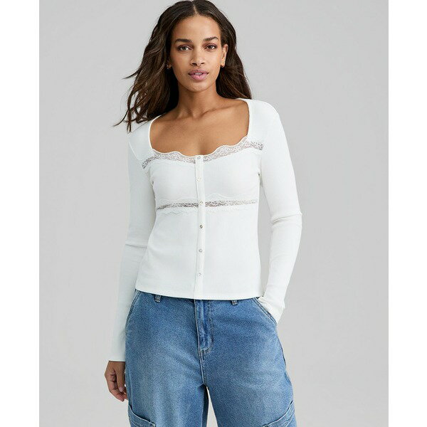 asty㤨֥ ʥ ǥ ǥ åȥ ȥåץ Petite Knit Lace-Trim Henley Top, Macy's Exclusive Calla LillyפβǤʤ14,480ߤˤʤޤ