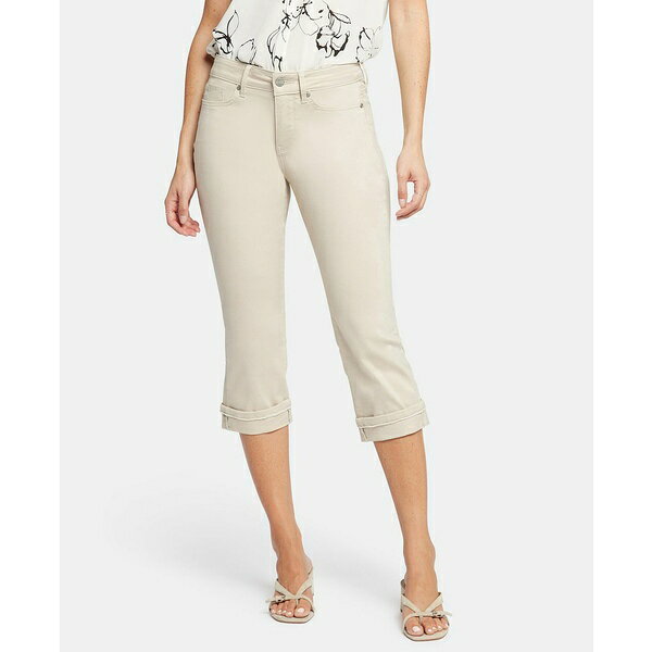 エヌワイディージェイ レディース デニムパンツ ボトムス Women's Marilyn Straight Crop Frayed Cuffs..