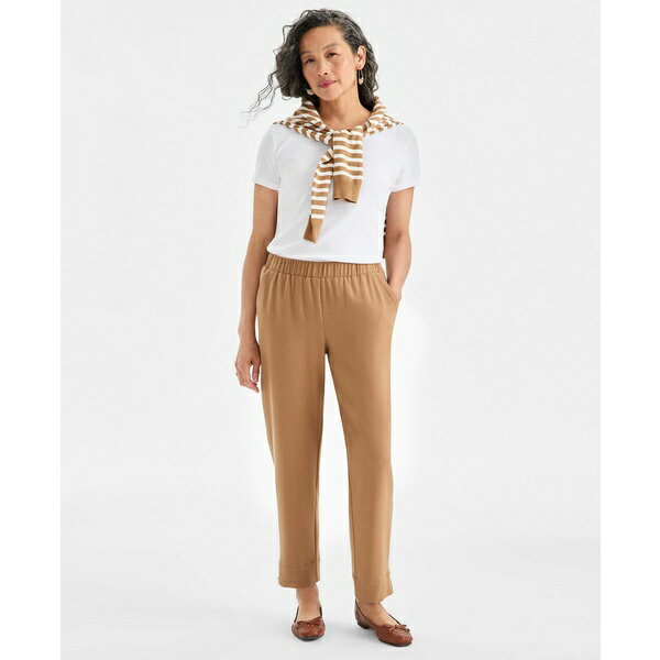 スタイルアンドコー レディース カジュアルパンツ ボトムス Women's Pull-On Ankle Pants, Macy's Excl..