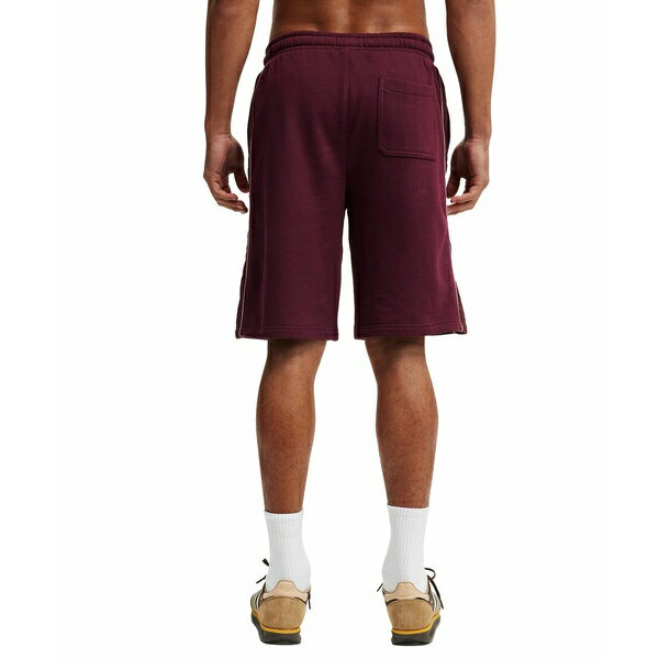 コットンオン メンズ カジュアルパンツ ボトムス Men's Super Baggy Fleece Shorts Velvet plum, Burgundy