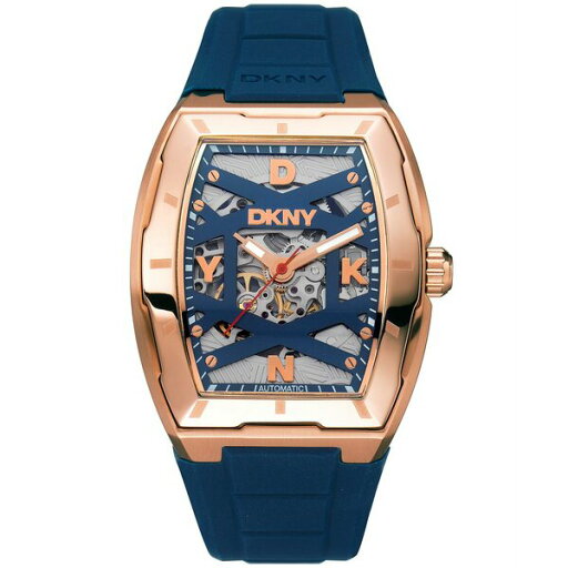 ダナ キャラン ニューヨーク メンズ 腕時計 アクセサリー Men's Urban Automatic Dark Blue Silicone Strap Watch, 51mm Dark Blue ダナ キャラン ニューヨーク メンズ 腕時計 アクセサリー Men's Urban Automatic Dark Blue Silicone Strap Watch, 51mm Dark Blue